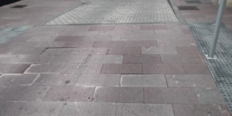 Imagen de una de las deficiencias sobre las que advierte Ciudadanos (Foto TA)